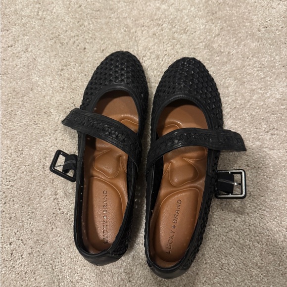 Lucky Brand Black Woven Flats - Picture 2 of 4